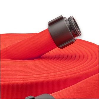 3" Double Jacket Fire Hose Threaded Fittings Red