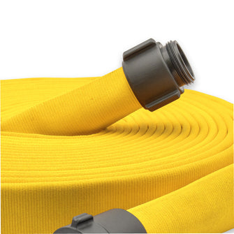 3" Double Jacket Fire Hose Threaded Fittings Yellow