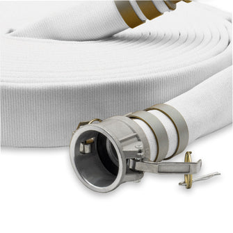 2-1/2" Double Jacket Fire Hose Camlock Fittings White