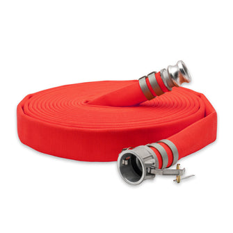 3" Double Jacket Fire Hose Camlock Fittings Red
