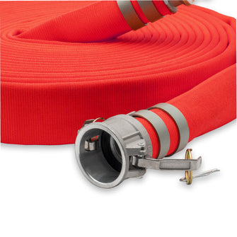 3" Double Jacket Fire Hose Camlock Fittings Red