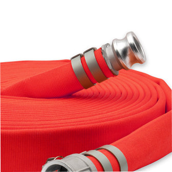 2-1/2" Double Jacket Fire Hose Camlock Fittings Red