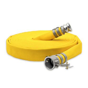 2-1/2" Double Jacket Fire Hose Camlock Fittings Yellow