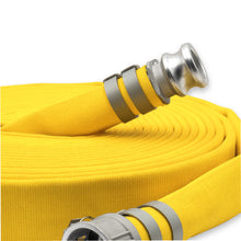 4" Double Jacket Fire Hose Camlock Fittings Yellow