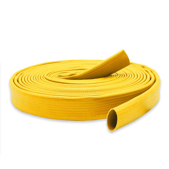 5" Rubber Fire Hose Uncoupled Yellow