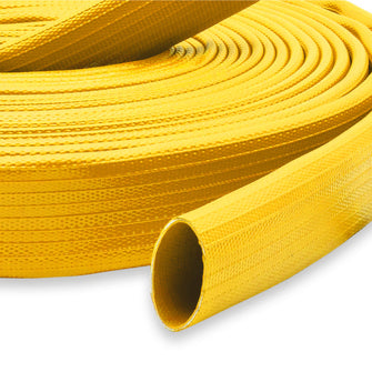 1" Rubber Fire Hose Uncoupled Yellow