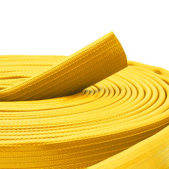 6" Rubber Fire Hose Uncoupled Yellow