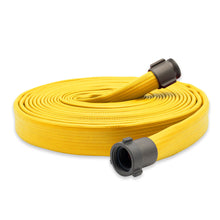 5" Rubber Fire Hose Threaded Fittings Yellow