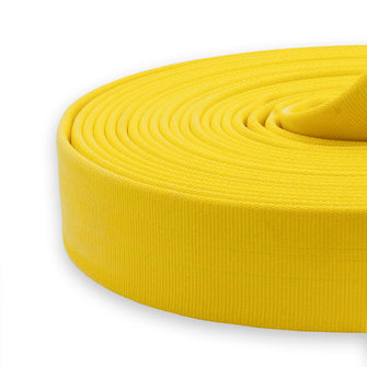 2-1/2" Single Jacket Fire Hose Threaded Fittings Yellow